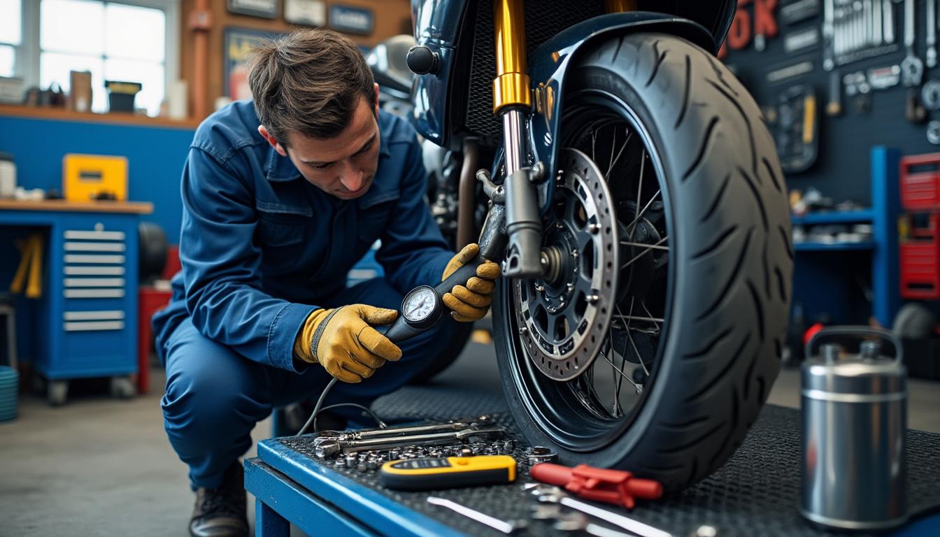 découvrez la pression idéale des pneus pour votre suzuki bandit dans notre guide pratique de mécanique moto, pour une conduite sûre et performante.