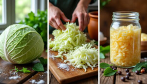 découvrez le voyage fascinant du chou cru à la choucroute, et plongez dans les secrets d'une transformation traditionnelle riche en saveurs.
