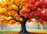 apprenez à créer un arbre d'automne coloré et ludique en utilisant des gommettes. une activité diy simple et amusante pour enfants et adultes.