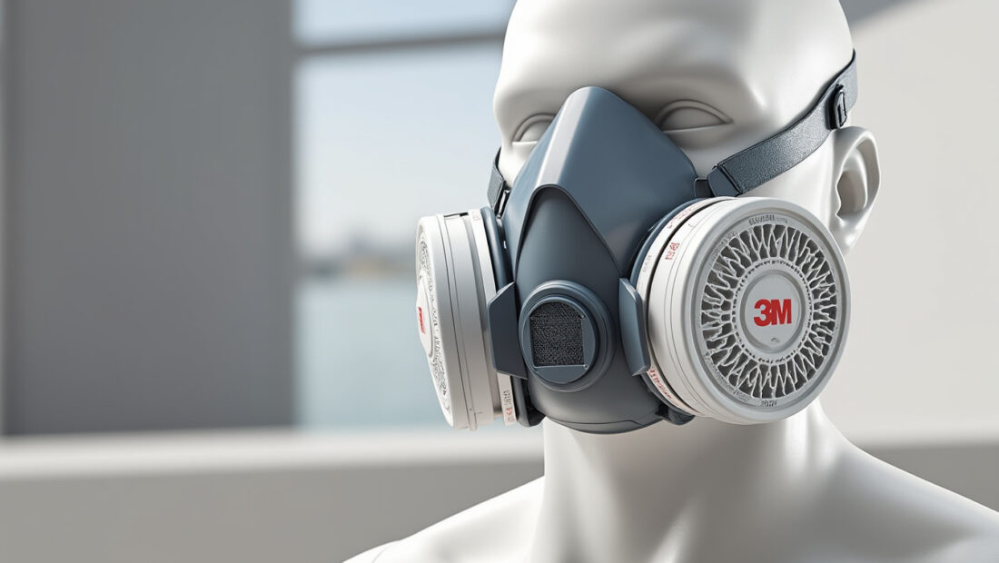 découvrez le masque demi-visage réutilisable 4279+ de 3m avec filtre intégré, offrant confort et protection optimale pour vos activités professionnelles et personnelles.